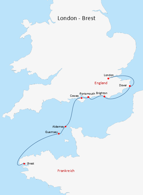 Segelreisen Segeltörn Mitsegeln Kojencharter Englischer Kanal Kanalinseln Bretagne